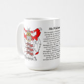 McMahan, de Oorsprong, de Betekenis en de Crest Koffiemok (Voorkant links)