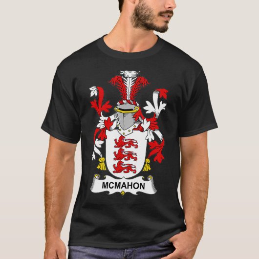 McMahon Coat of Arms Family Crest T-shirt (Voorkant)