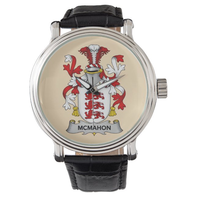 McMahon Familiewapen Horloge  (Voorkant)