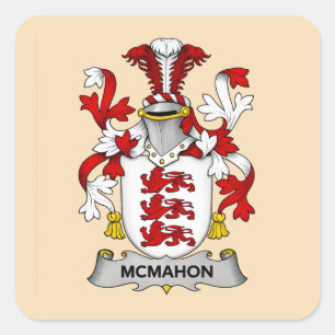 McMahon Familiewapen Vierkante Sticker