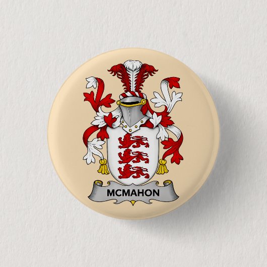 McMahon Family Coat of Arms Button (Voorkant)