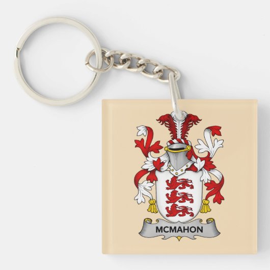 McMahon Family Coat of Arms Keychain (Voorkant)