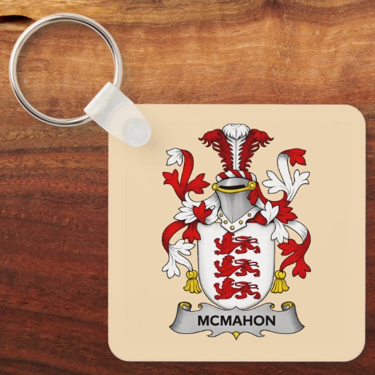 McMahon Family Coat of Arms Keychain (Voorkant)
