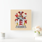 McMahon Family Coat of Arms Vierkante Klok (Huis)