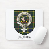 McMillan Clan Crest Badge Tartan Muismat (Met muis)