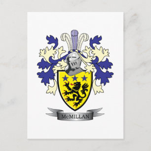 McMillan Family Crest Coat of Arms Briefkaart