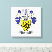 McMillan Family Crest Coat of Arms Canvas Afdruk (Insitu (Houten vloer))