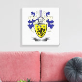 McMillan Family Crest Coat of Arms Canvas Afdruk (Insitu (Woonkamer))