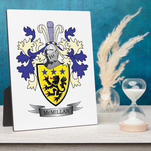 McMillan Family Crest Coat of Arms Fotoplaat (Zijkant)