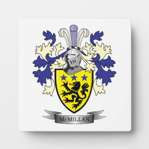 McMillan Family Crest Coat of Arms Fotoplaat