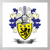 McMillan Family Crest Coat of Arms Poster (Voorkant)