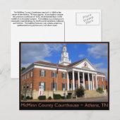 McMinn County Courthouse - Athene, TN Briefkaart (Voorkant / Achterkant)