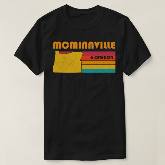 McMinnville Oregon  Verdrietig Souvenir T-shirt (Design voorkant)