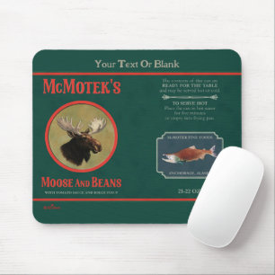 McMotek's Moose and Beans Label Muismat