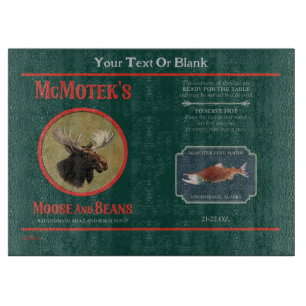 McMotek's Moose and Beans Label Snijplank