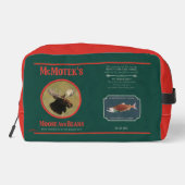 McMotek's Moose and Beans Label Toilettasje (Achterkant)