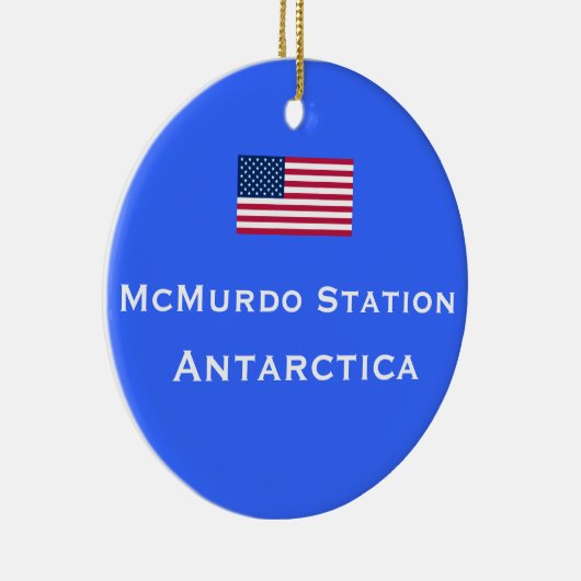 McMurdo-kerstversiering Keramisch Ornament (Rechts)