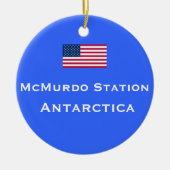McMurdo-kerstversiering Keramisch Ornament (Voorkant)