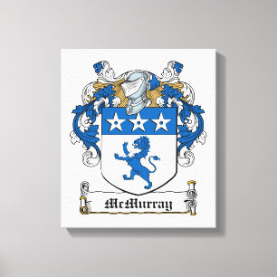 McMurray Family Crest Canvas Afdruk