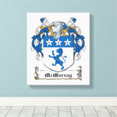 McMurray Family Crest Canvas Afdruk (Insitu (Houten vloer))