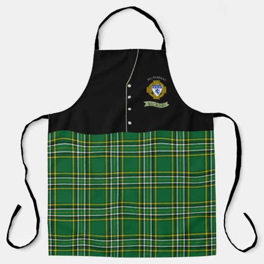 McMurray Irish Shield/Tartan Gepersonaliseerde Kil Schort (Voorkant)