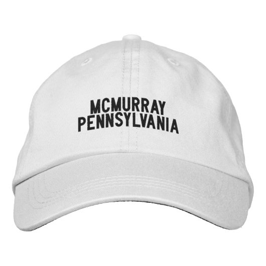 McMurray Pennsylvania Hoed Geborduurde Pet (Voorkant)