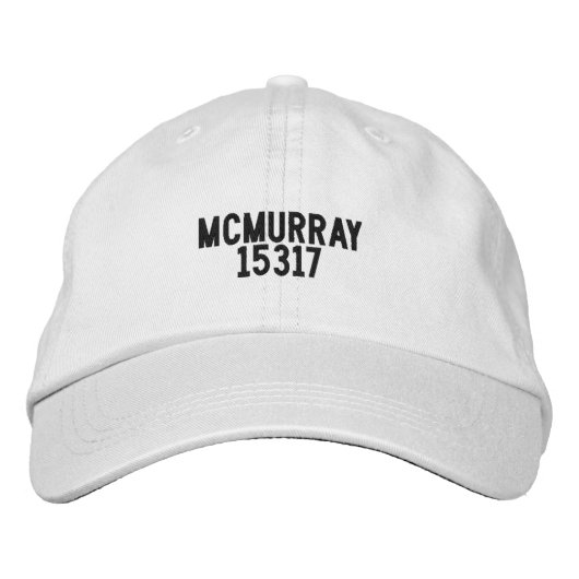 McMurray Pennsylvania Hoed Geborduurde Pet (Voorkant)