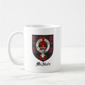 McNair Clan Crest Badge Tartan Koffiemok (Links)