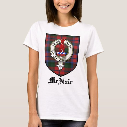McNair Clan Crest Badge Tartan T-shirt (Voorkant)