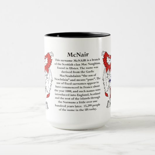 McNair Family Coat of Arms Mok (Midden)