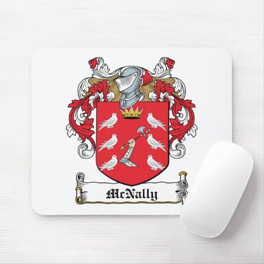 McNally Family Crest Muismat (Met muis)
