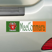 McNamara Clan Iers/Engels Vlag Bumpersticker (Op auto)
