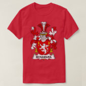 McNamara Coat of Arms Family Crest  T-shirt (Design voorkant)