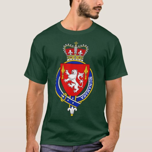 McNamara Coat of Arms Family Crest T-shirt (Voorkant)