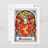 Mcnamara Family Crest Briefkaart (Voorkant / Achterkant)