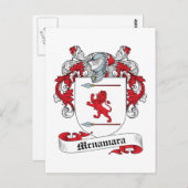 Mcnamara Family Crest Briefkaart (Voorkant / Achterkant)