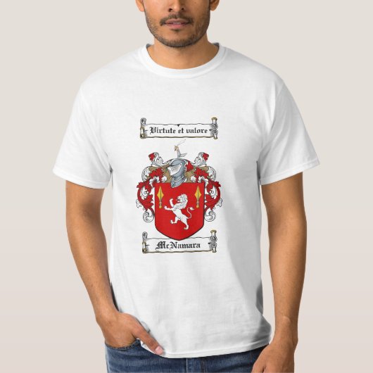 Mcnamara Family Crest - Mcnamara Coat of Arms T-shirt (Voorkant)
