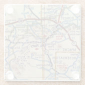 McNary Arizona  Map Glazen Onderzetter (Achterkant)