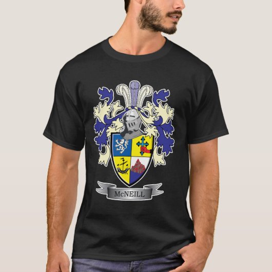 McNeill Family Crest Coat of Arms T-shirt (Voorkant)