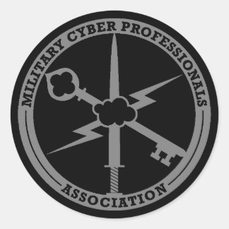 MCPA logo sticker grijs op zwart