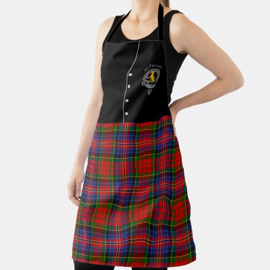 McPherson Clan Badge & Tartan Kilt Schort (Insitu)