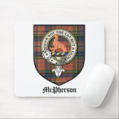 McPherson Clan Crest Badge Tartan Muismat (Met muis)
