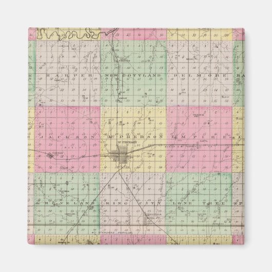 McPherson County, Windom, Kansas Magneet (Voorkant)