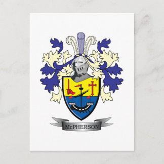 McPherson Family Crest Coat of Arms Briefkaart