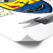 McPherson Family Crest Coat of Arms Poster (Hoek)