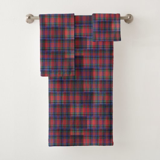 McPherson Tartan Pattern Bad Handdoek (Insitu)