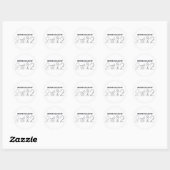 MCPHS Klasse van 2012 Ronde Sticker (Vel)