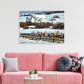 McPolin Boerderij in Park City, Utah Canvas Afdruk (Insitu (Woonkamer))