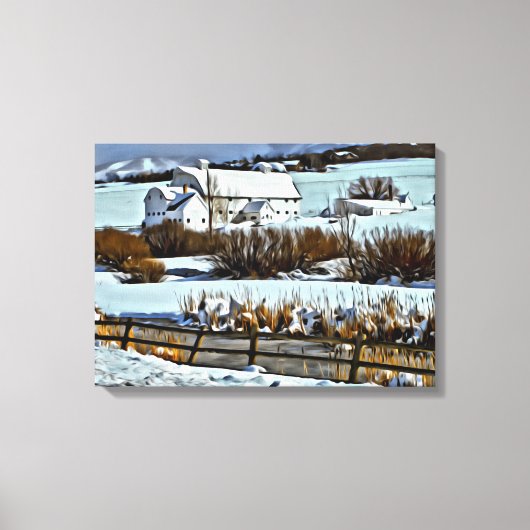 McPolin Boerderij in Park City, Utah Canvas Afdruk (Voorkant)