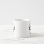 McQueen Family Crest Coat of Arms Espresso Kop (Voorkant)